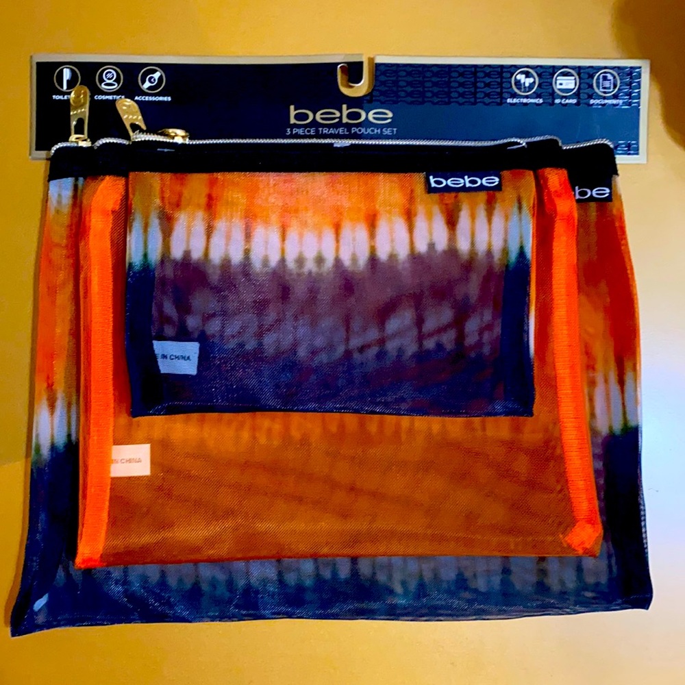Bebe 3 piece travel pouch set